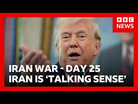 Trump says negotiations to end Iran war happening ‘right now’ | BBC News
