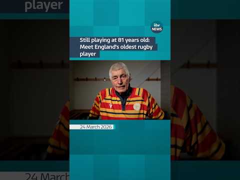 Meet England’s oldest rugby player #itvnews #rugby