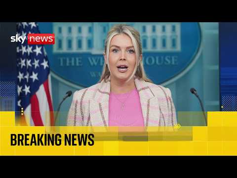 Trump’s press secretary holds White House press briefing as Iran responds to proposed peace plan