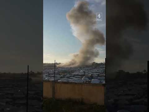 Airstrike on Gaza tented camp