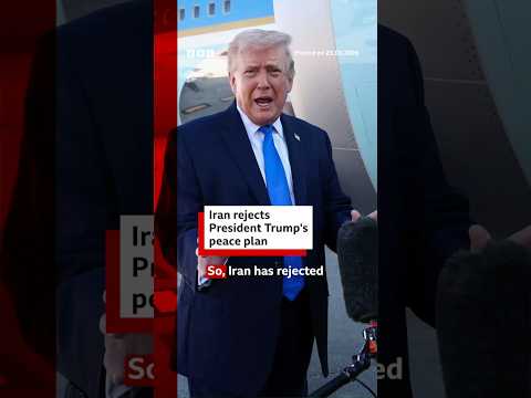 Iran rejects President Trump’s peace plan. #Iran #US #BBCNews