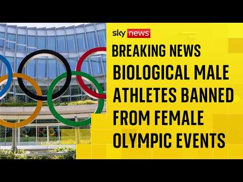 Transgender women athletes banned from female Olympic events