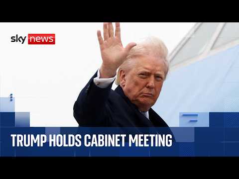 President Trump holds Cabinet meeting after making Iran demand