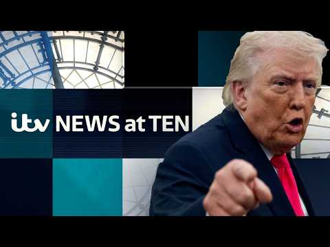Watch ITV News at Ten LIVE- as Trump calls British aircraft carriers ‘toys’ compared to US ones