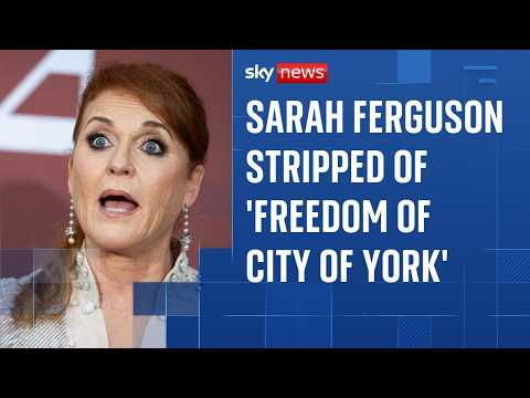 Sarah Ferguson stripped of ‘freedom of York’ over ties to Jeffrey Epstein