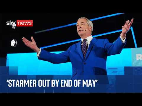 Nigel Farage launches Reform UK’s local election campaign