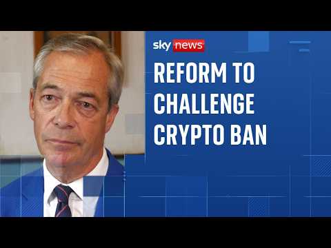 Farage considering legal action over crypto donations ban
