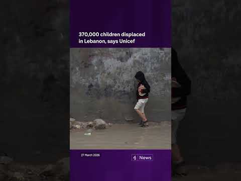 More than 370,000 children displaced in Lebanon because of Israeli attacks