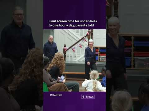 Screen time for under-fives should be limited, says government