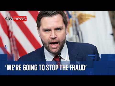 US Vice President JD Vance hosts fraud taskforce meeting at the White House