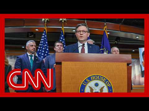 Live: Speaker Mike Johnson holds press conference on latest DHS bill