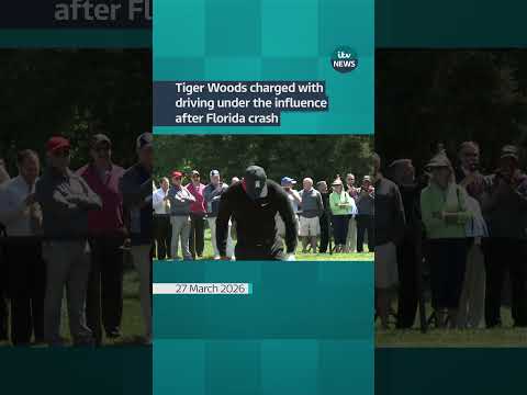 Tiger Woods charged with driving under the influence after Florida crash