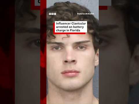 Influencer Clavicular arrested on battery charge in Florida. #Clavicular #Florida #BBCNews