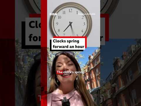 Clocks spring forward an hour for British Summer Time. #BBCNews