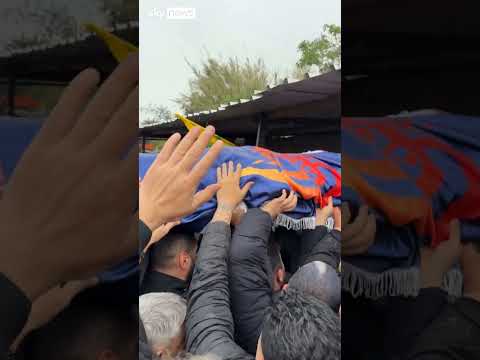 Funeral held for Lebanese journalists