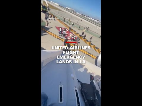 United Airlines flight emergency lands in LA