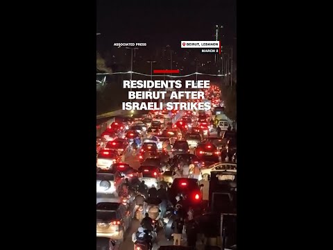 Residents flee Beirut after Israeli strikes