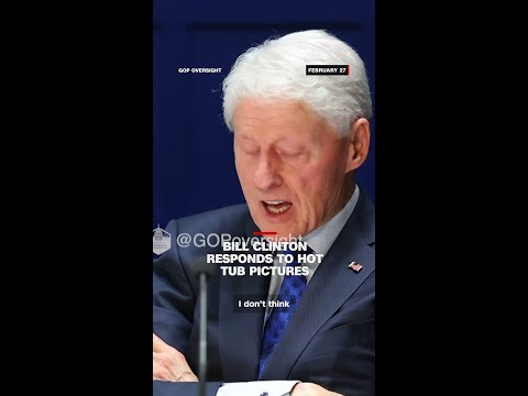 Bill Clinton responds to hot tub pictures