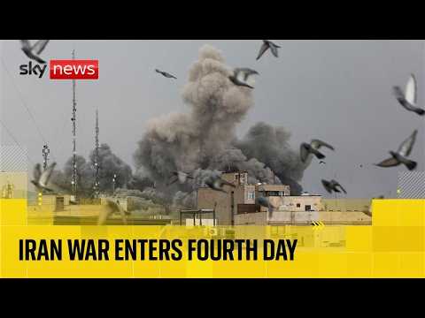 US warns ‘hardest hits yet to come’ as Iran war enters fourth day | Sky News coverage and analysis
