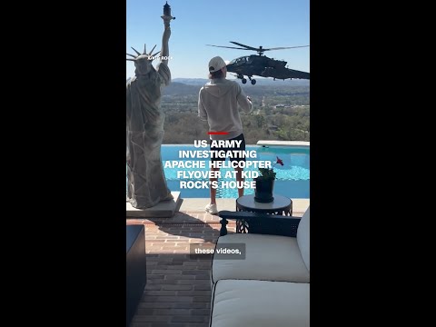 US Army investigating Apache helicopter flyover at Kid Rock’s house