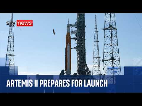Watch Artemis II moon rocket ready for launch