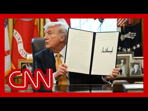 Live: Trump signs executive order in Oval Office