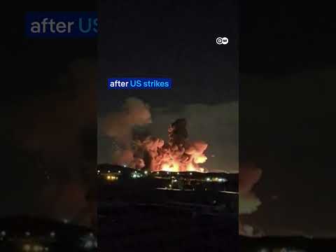 US strikes on Isfahan send massive fireball into night sky | DW News