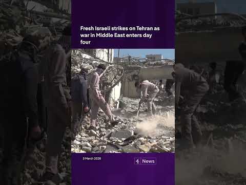 Fresh Israeli strikes on Tehran as war in Middle East enters day four