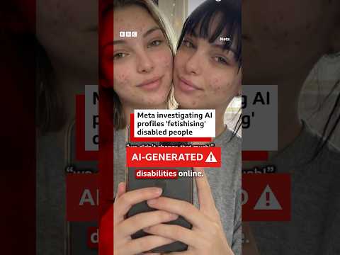 How AI is used to make fake profiles of women with disabilities online. #AI #BBCNews | BBC News