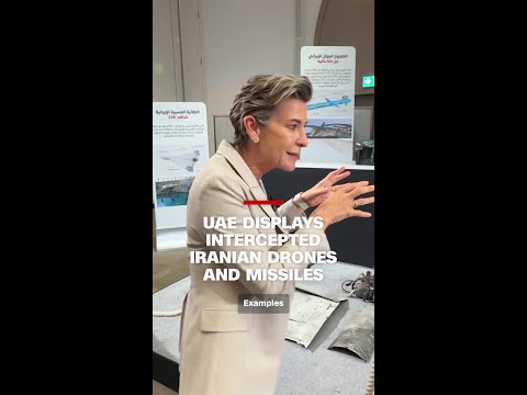 UAE displays intercepted Iranian drones and missiles