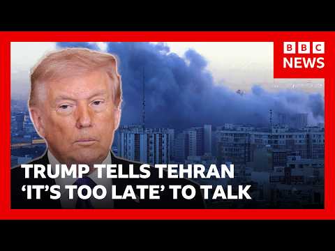 Trump tells Iran it’s ‘too late’ to talk as Israel launches strikes on Beirut and Tehran | BBC News