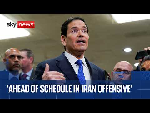 US Secretary of State Marco Rubio speaks ahead of briefing to Congress on Iran attacks
