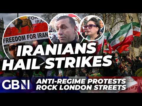 WATCH: Iranians CELEBRATE Trump US-Israel strikes on Iran as London marches slam regime | Latest
