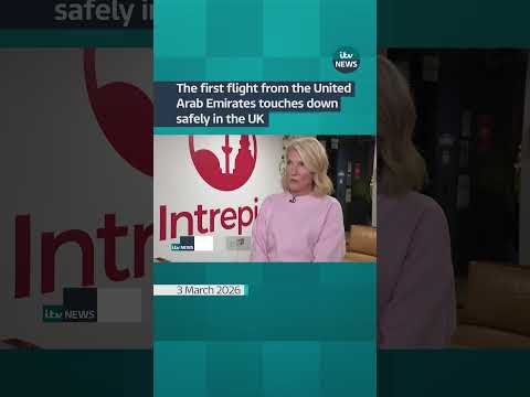 The first flight from the United Arab Emirates touches down safely in the UK