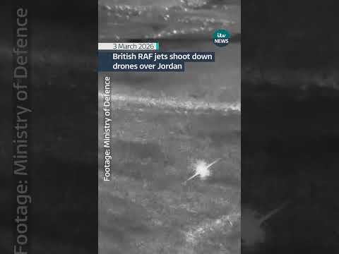 British RAF jets shooting down down drones over Jordan