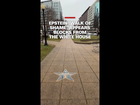 Epstein ‘Walk of Shame’ appears blocks from the White House