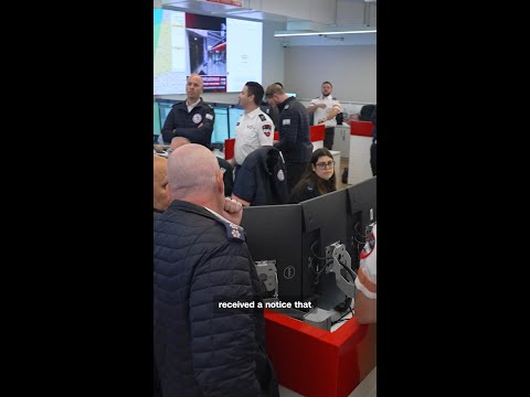 Israeli paramedics race to scene of Iranian strike