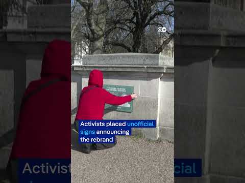 Activists rename Buckingham Palace green space “Virginia Giuffre Memorial Garden” | DW News