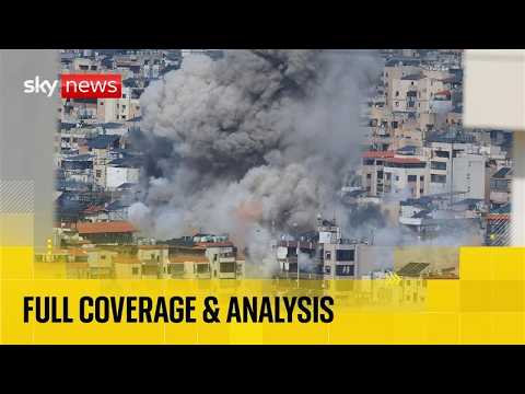 Israel ramps up strikes on Beirut, while UK charters rescue flight | Full coverage and analysis