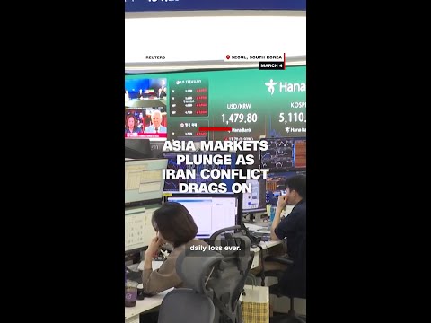 Asia markets plunge as Iran conflict drags on