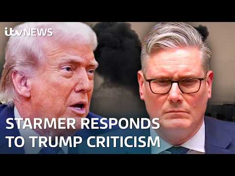 How did Starmer respond to being labelled ‘no Churchill’ by Trump?