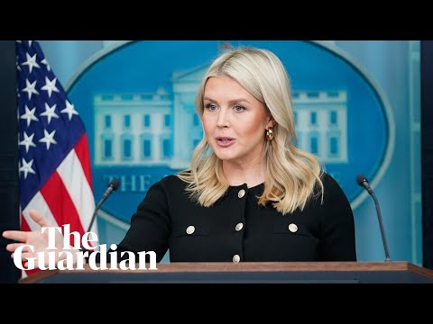 White House press secretary Karoline Leavitt holds a regular briefing – watch live