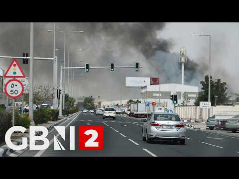 WATCH LIVE: View of the western edge of Doha amid ongoing war in Iran