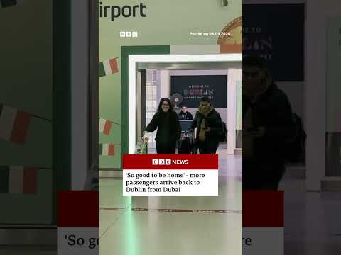 More passengers arrive back to Dublin from Dubai. #Dubai #BBCNews
