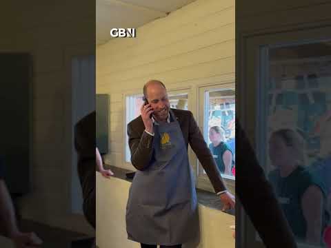 WATCH: Prince William takes an order for pasties at Cornish farm shop