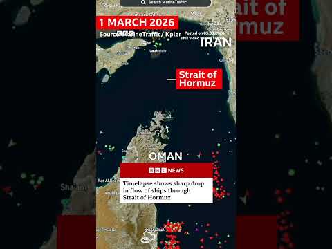 Traffic has almost halted in the waterway since the US-Israel war with Iran began. #Hormuz #BBCNews