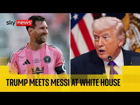 President Trump meets Lionel Messi and Inter Miami players at the White House