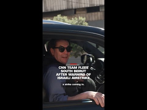 CNN team flees south Beirut after warning of Israeli airstrike