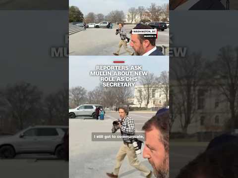 Reporters ask Mullin about new role as DHS secretary