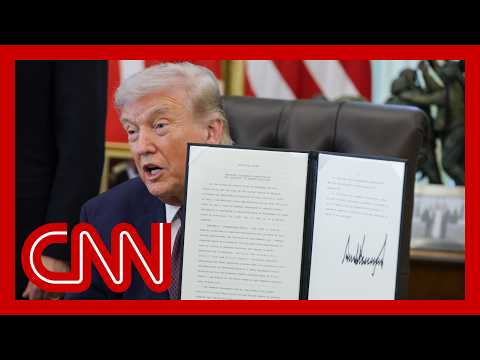 Trump signs executive order in Oval Office